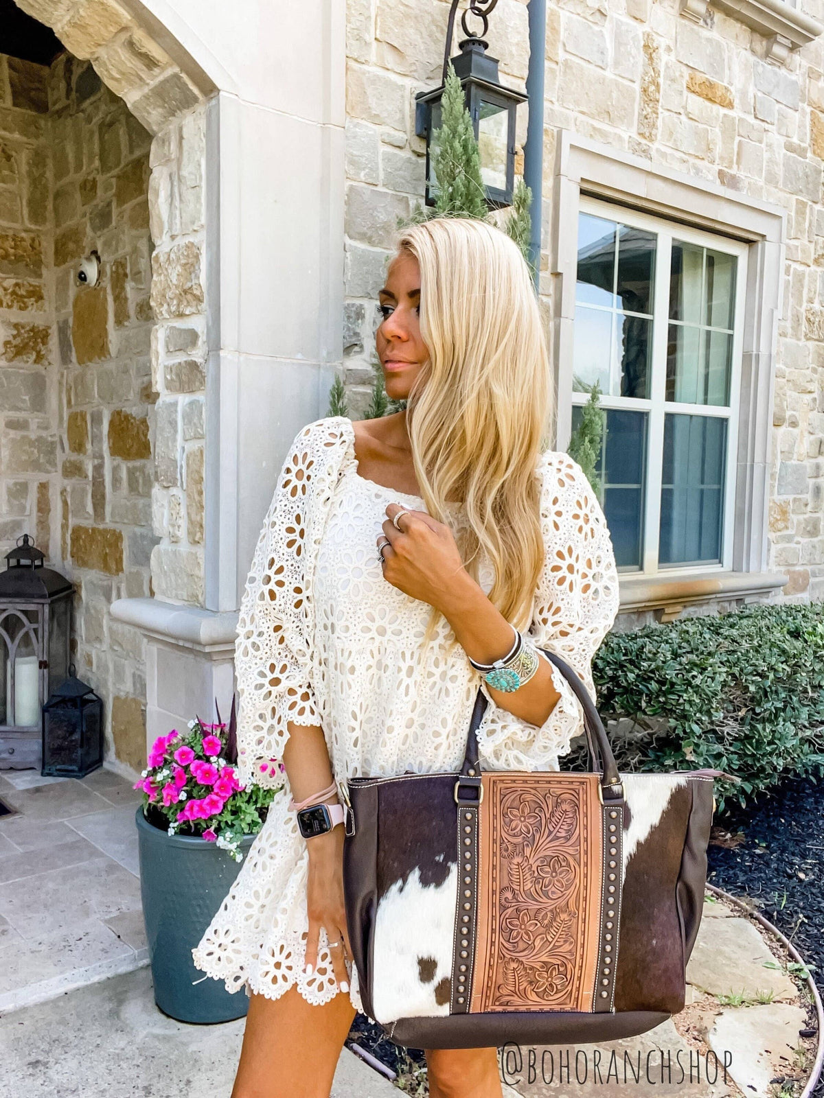 Oreana Purse Rutton Ranch Hand Tooled Leather Cowhide Western Purse Tote Work Bag – Boho Ranch Shop