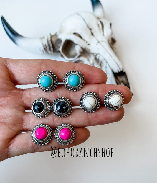 Western Stone Post Earring earrings | southwestern jewelry earrings Studs | stud | jewelry navajo | FREE SHIPPING