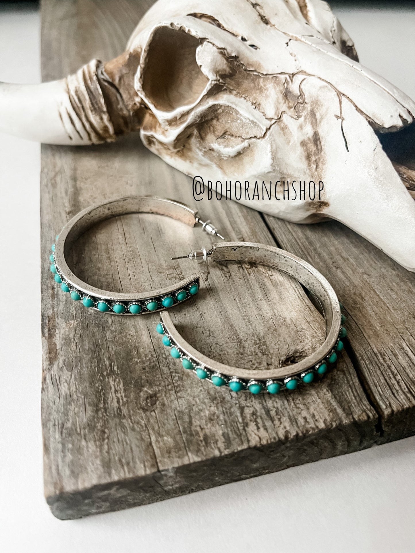 BEADED HOOP EARRINGS