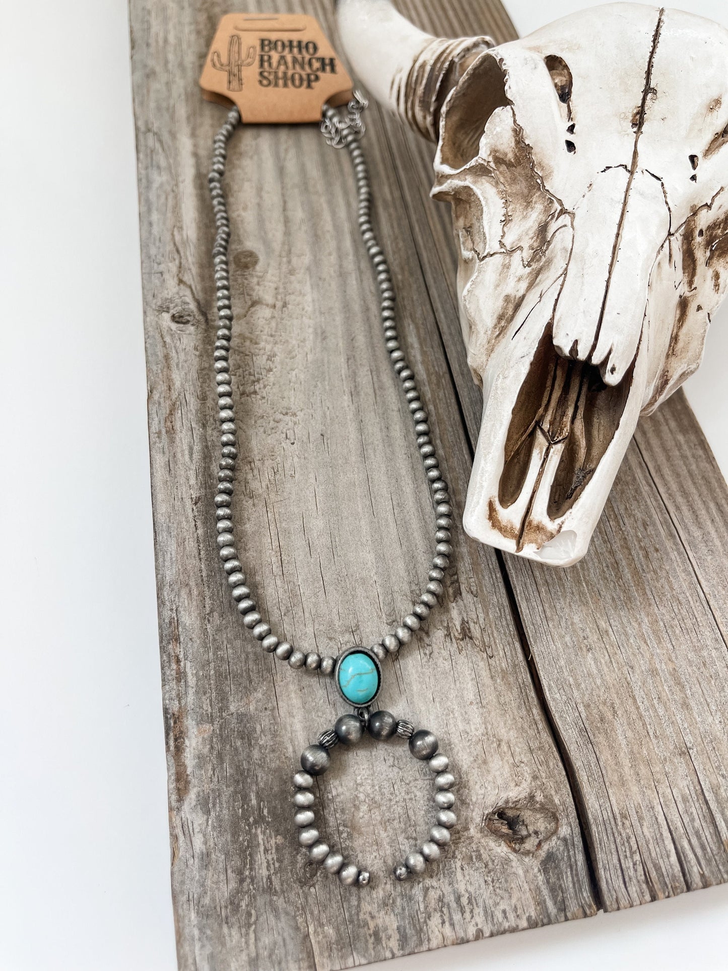 SQUASH BLOSSOM NECKLACE | blossom western Pendant Necklace | Turquoise Southwestern Jewelry Western