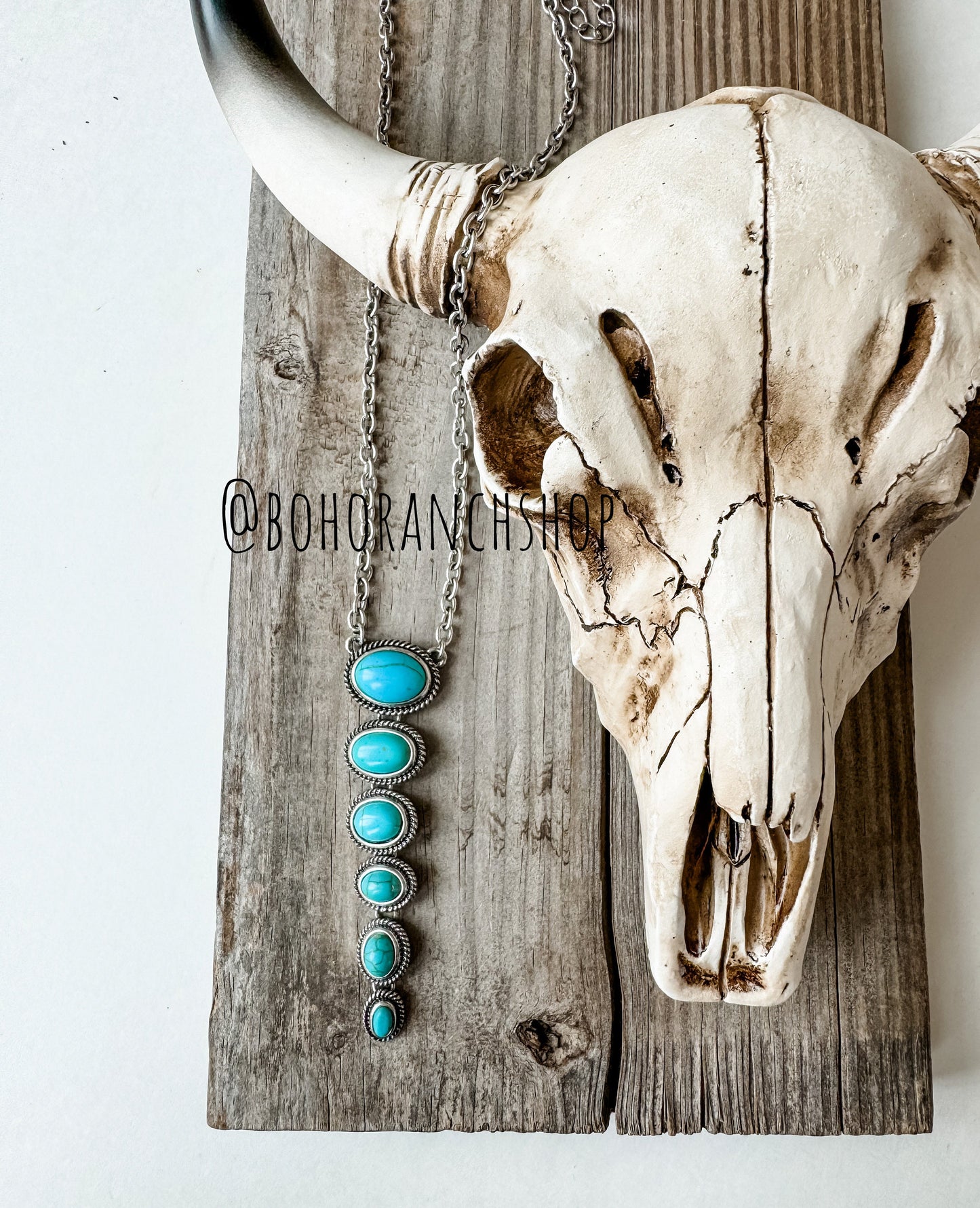 STONE DROP PENDANT necklace | western turquoise stone accessories | jewelry